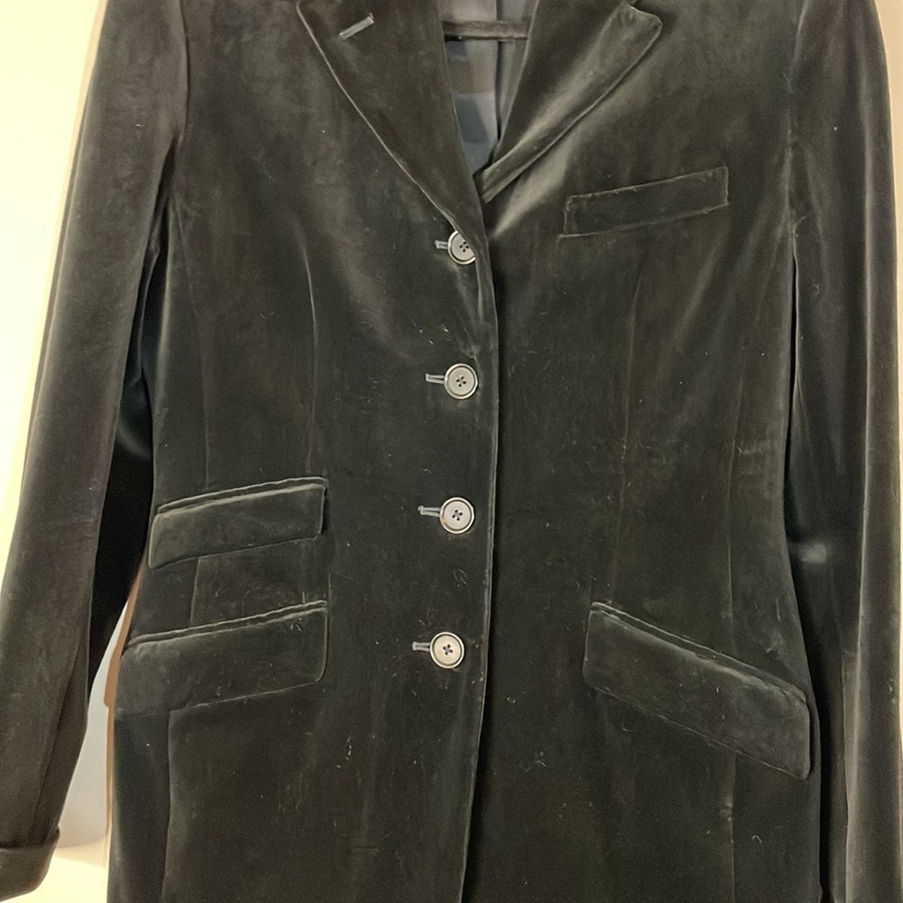 Ralph Lauren LRL Edwardian Tuxedo Black Velvet Blazer - Picture 6 of 13